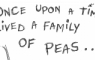 'Peas 1', Freehand Graphic pen on paper, A4. 