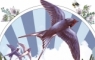Swallows in a retro design