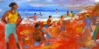 Beach, acrylic