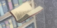 falling book