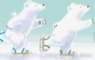 Skating Bears greeting card