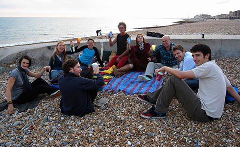 BiG BBQ folks on the beach