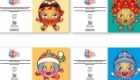 Christmas card characters