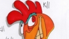 A rooster has a psychotic breakdown and goes on a killing spree.