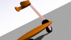 'Skooter' illustration, render of 3d model